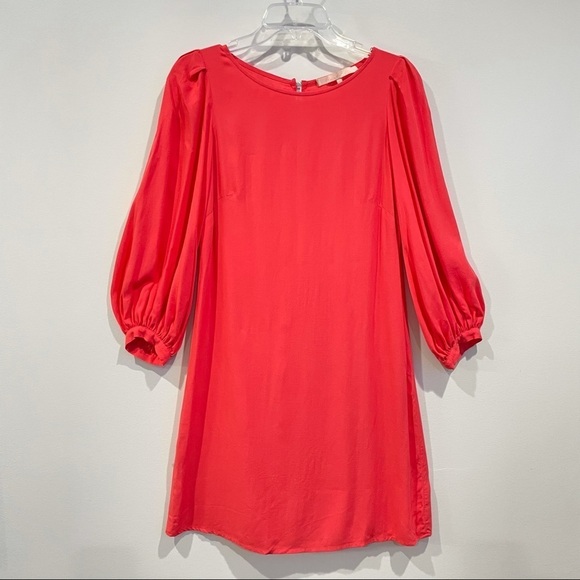 Hutch Orange Balloon Sleeve Dress Exposed‎ Zipper Size 2 - Picture 1 of 7